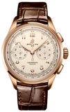 Breitling Premier B09 Chronograph 40 White Dial Brown Leather Strap Watch for Men - RB0930371G1P1