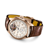 Breitling Premier B21 Chronograph Tourbillion 42 Leon Breitling White Dial Brown Leather Strap Watch for Men - RB2120211G1P1