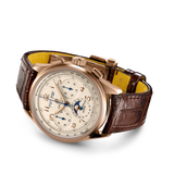 Breitling Premier B25 Datora 42 White Dial Brown Leather Strap Watch for Men - RB2510371G1P1