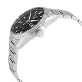 Tag Heuer Carrera Day Date Automatic Black Dial Silver Steel Strap Watch for Men - WBN2010.BA0640