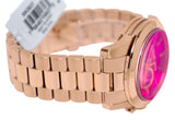 Michael Kors Runway Pink Dial Rose Gold Steel Strap Watch for Women - MK5931