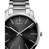 Calvin Klein City Black Dial Silver Steel Strap Watch for Men - K2G21161