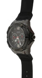 Guess Genesis Quartz Black Dial Black Silicone Strap Watch For Men - W1254G2