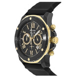 Bulova Marine Star Chronograph Black Dial Black Rubber Strap Watch for Men - 98B278