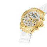 Guess Athena White Dial White Rubber Strap Watch for Women - GW0409L2