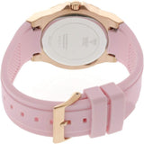 Guess Rose Gold Dial with Diamonds Pink Rubber Strap Watch For Women - W1053L3