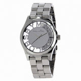 Marc Jacobs Henry Transparent Silver Dial Silver Stainless Steel Strap Watch for Women - MBM3205