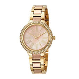 Michael Kors Taryn Rose Gold Dial Two Tone Steel Strap Watch For Women - MK6564