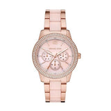 Michael Kors Tibby Multifunction Rose Gold Dial Rose Gold Steel Strap Watch For Women - MK6928