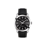 Tissot Gentleman Powermatic 80 Silicium Black Dial Black Leather Strap Watch For Men - T127.407.16.051.00