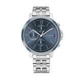 Tommy Hilfiger Casual Quartz Blue Dial Silver Steel Strap Watch For Women - 1782188