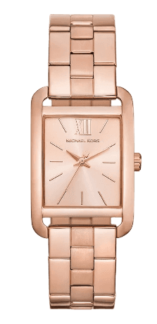 Michael Kors Monroe Three Hand Rose Gold Dial Rose Gold Steel Strap Watch for Women - MKO1032