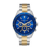 Michael Kors Layton Chronograph Blue Dial Two Tone Steel Strap Watch For Men - MK8825