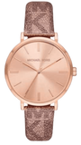 Michael Kors Addyson Quartz Rose Gold Dial Pink Leather Strap Watch for Women - MK2953