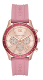 Michael Kors Berkley Quartz Rose Gold Dial Pink Rubber Strap Watch for Women - MKO1039