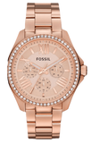 Fossil Cecile Rose Gold Dial Rose Gold Steel Strap Watch for Women - AM4483