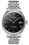 Tissot Le Locle Powermatic 80 Automatic Black Dial Silver Steel Strap Watch For Men - T006.407.11.053.00