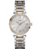 Guess Park Ave Silver Dial Two Tone Steel Strap Watch for Women - W0636L1