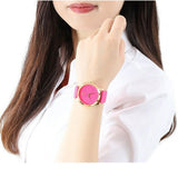 Gucci G Timeless Quartz Pink Dial Pink Leather Strap Watch For Women - YA1264115