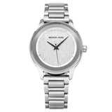 Michael Kors Kinley Diamond Pave Silver Dial Silver Steel Strap Watch for Women - MK5996