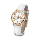 Marc Jacobs Roxy White Dial White Leather Strap Watch for Women - MJ1607