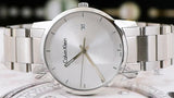 Calvin Klein City Chronograph White Dial Silver Steel Strap Watch for Men - K2G2G14X