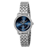 Coach Glitz Blue Dial Silver Steel Strap Watch for Women - 14502693