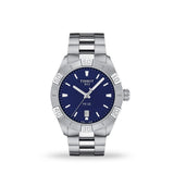 Tissot PR 100 Sport Blue Dial Silver Steel Strap Watch For Men - T101.610.11.041.00