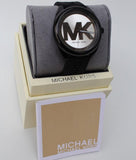 Michael Kors Janelle Quartz Silver Dial Black Rubber Strap Watch For Women - MK7138