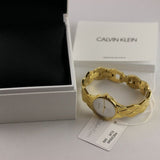 Calvin Klein gold watch with box and tag