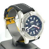 Breitling Avenger Automatic GMT 43 Black Dial Black Nylon Strap Watch for Men - A32397101B1X1