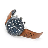 Tag Heuer Carrera Automatic Chronograph Blue Dial Brown Leather Strap Watch for Men - CBN2A1A.FC6537