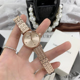 Emporio Armani Gianni T Bar Quartz Rose Gold Dial Rose Gold Steel Strap Watch For Women - AR11342