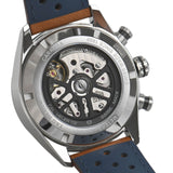 Tag Heuer Carrera Automatic Chronograph Blue Dial Brown Leather Strap Watch for Men - CBN2A1A.FC6537