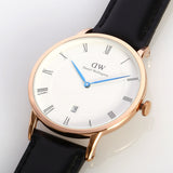 Daniel Wellington Classic Sheffield White Dial Leather Strap 38mm Watch For Men - DW00100084