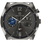 Tommy Hilfiger Deacon Multifunction Black Dial Black Mesh Bracelet Watch for Men - 1791546