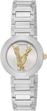 Versace Virtus Quartz White Dial Silver Steel Strap Watch For Women - VET300621