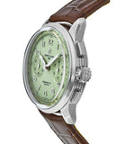 Breitling Premier B09 Chronograph 40 Green Dial Brown Leather Strap Watch for Men - AB0930D31L1P1