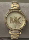 Michael Kors Sofie Quartz Gold Dial Gold Steel Strap Watch For Women - MK4334