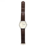 Tag Heuer Carrera Day Date Silver Dial Brown Leather Strap Watch for Men - WBN2011.FC6484