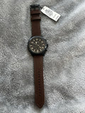 Fossil Brox Multifunction Brown Dial Brown Leather Strap Watch for Men - BQ2802