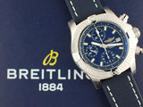 Breitling Avenger Chronograph 43 Blue Dial Blue Nylon Strap Watch for Men - A13385101C1X1