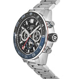 Tag Heuer Carrera Chronograph Blue Dial Silver Steel Strap Watch for Men - CBG2A1Z.BA0658