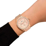 Fossil Cecile Rose Gold Dial Rose Gold Steel Strap Watch for Women - AM4483