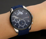 Tommy Hilfiger Decker Quartz Blue Dial Blue Rubber Strap Watch for Men - 1791350