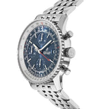 Breitling Navitimer Heritage Special Edition Blue Dial Silver Steel Strap Mens Watch - A1332412/C942