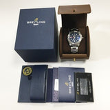 Breitling Avenger Automatic GMT 45 Blue Dial Silver Steel Strap Watch for Men - A32395101C1A1