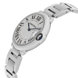 Cartier Ballon Bleu De Cartier Silver Dial Silver Steel Strap Watch for Women - W69011Z4