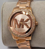 Michael Kors Tibby Quartz Rose Gold Dial Rose Gold Steel Strap Watch For Women - MK6880