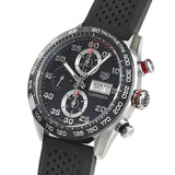 Tag Heuer Carrera Chronograph Black Dial Black Rubber Strap Watch for Men - CBN2A1AA.FT6228